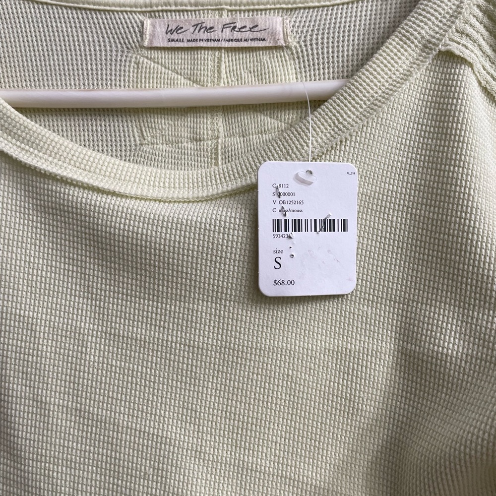 NWT FREE PEOPLE layering top long sleeves